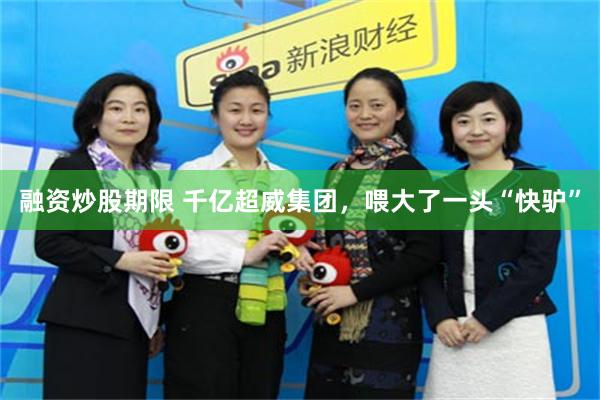 融资炒股期限 千亿超威集团，喂大了一头“快驴”